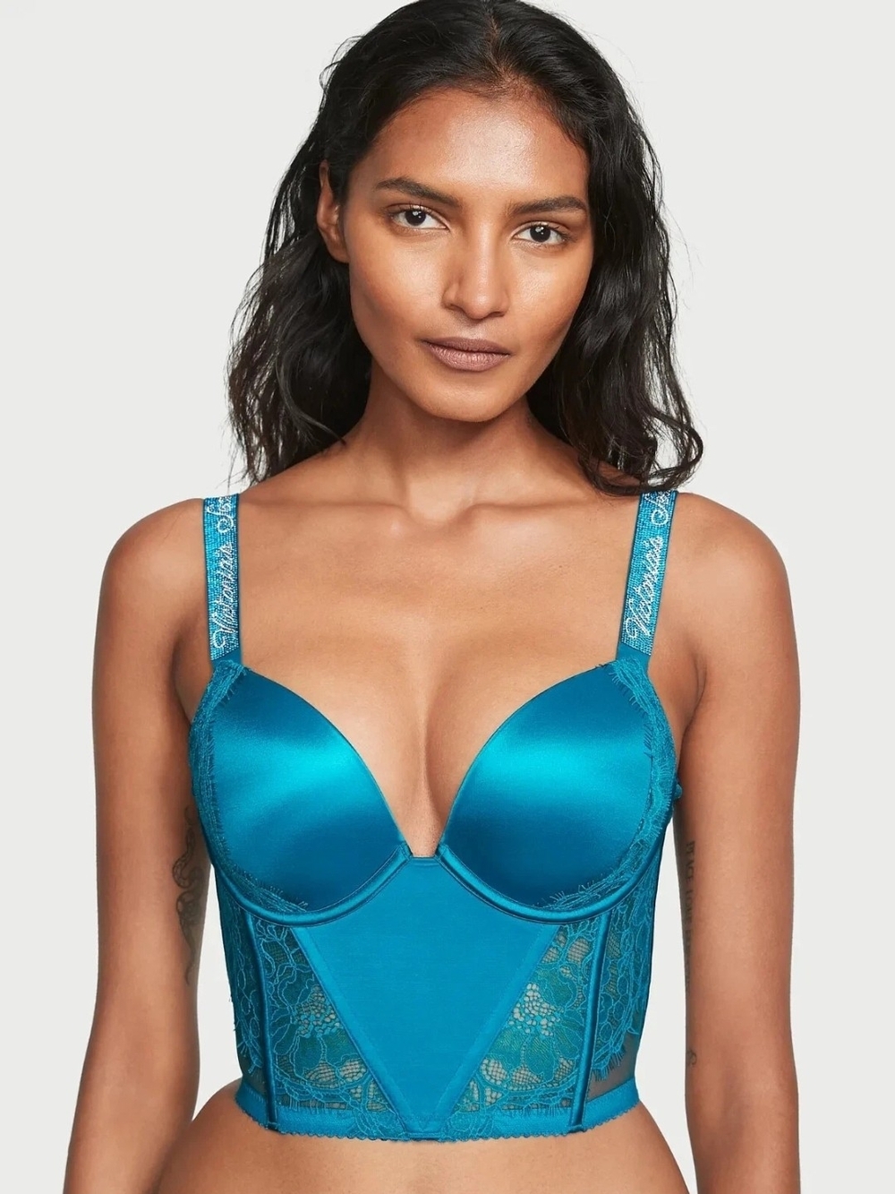 Victoria's Secret Teal Longline Underwire Bra